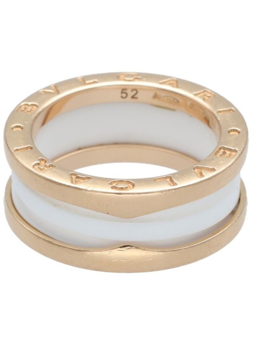 Bvlgari B.zero1 White Ceramic Ring